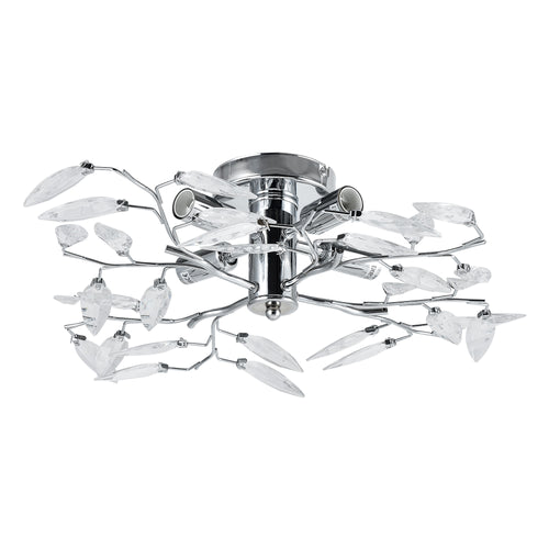 Taklampa Kira 4x E14 Ø 47,5 x 15 cm Kromfärgad/Silverfärgad lux.pro - premiumXL
