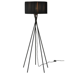 [lux.pro]® Elegant golvlampa - Black Mikado 1 x E27 - 60W - svart