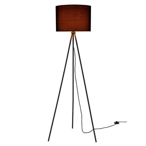 Golvlampa vridbar fot 1x E27 Ø 29,5 x 150 cm Svart lux.pro - premiumXL