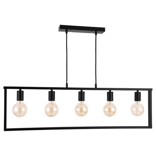 [lux.pro]® Taklampa Kiekki-100x30cm-metall-svart