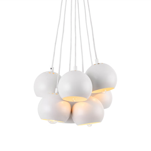 [lux.pro]® Taklampa Mäo-12x11cm-metall-vit