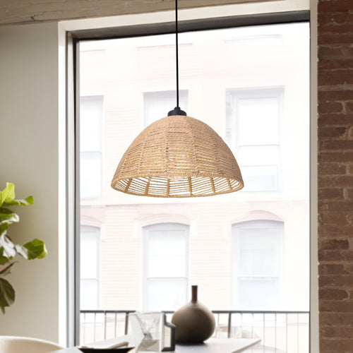 Hänglampa Romsey Metall+Rattan [lux.pro] - premiumXL