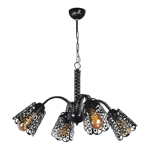 Taklampa Garforth Svart 3/4-lågig [lux.pro]