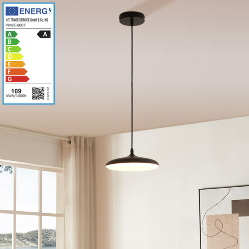 Hänglampa Oupilu med integrerade LED-lampor Metall 120x25x25 cm Svart/Vit [lux.pro] - premiumXL