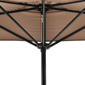 [casa.pro]® Halvcirkelformad parasoll-i olika färger