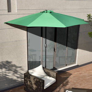 [casa.pro]® Halvcirkelformad parasoll-i olika färger