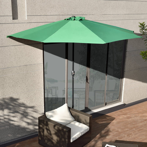 [casa.pro]® Halvcirkelformad parasoll-i olika färger