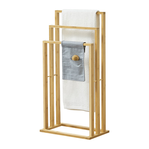 Bambu handdukshållare Rana 40x24x82 cm [en.casa] - premiumXL