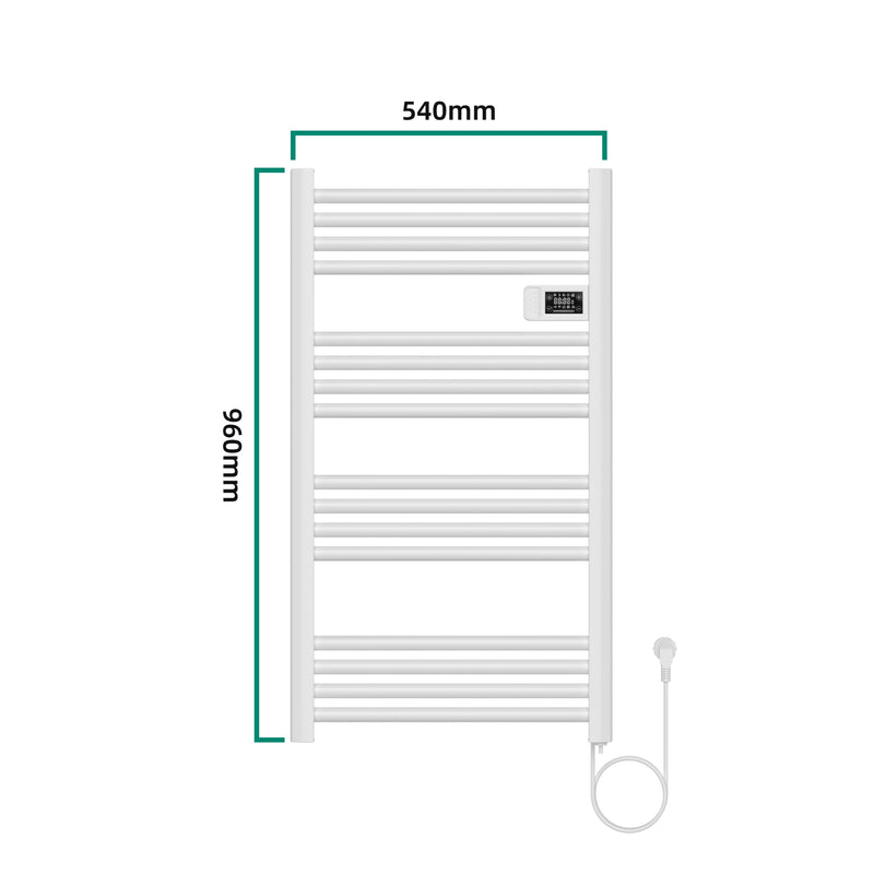 Måttskiss Handduksradiator Follo 96x54 cm [pro.tec]
