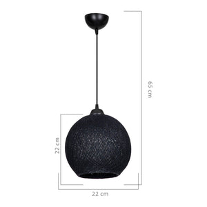 Lisburn E27 taklampa i metall i olika färger [lux.pro]