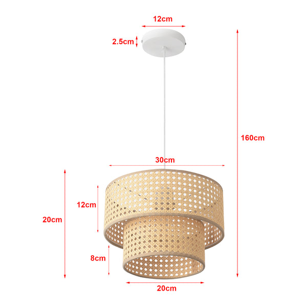 Taklampa Ascot rottingutseende [lux.pro]