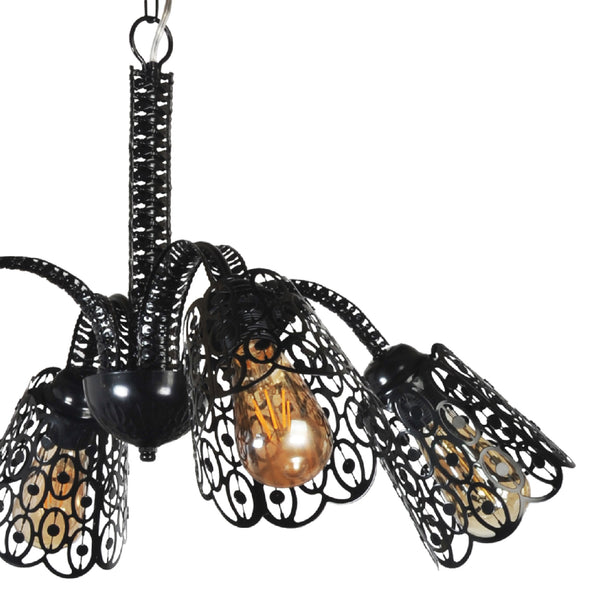 Taklampa Garforth Svart 3/4-lågig [lux.pro]