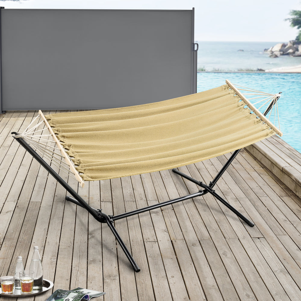 Hängmatta Surte med ställning 200x100 cm [en.casa] - premiumXL