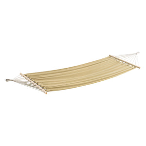 Hängmatta med stativ 300x120x105cm stål bomull polyester max.120kg svart [en.casa] välj modell