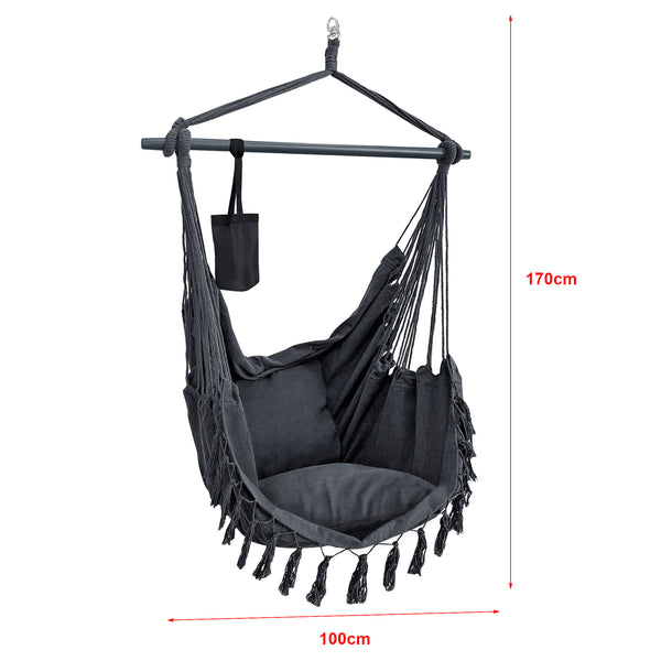 Hängstol Aranga med 2 dynor 150x120 cm [en.casa] välj modell