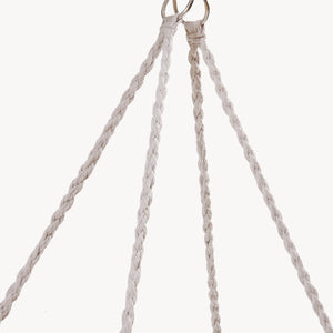 Hängstol Kailua för 2 personer 135x129x65 cm Krämvit [casa.pro]