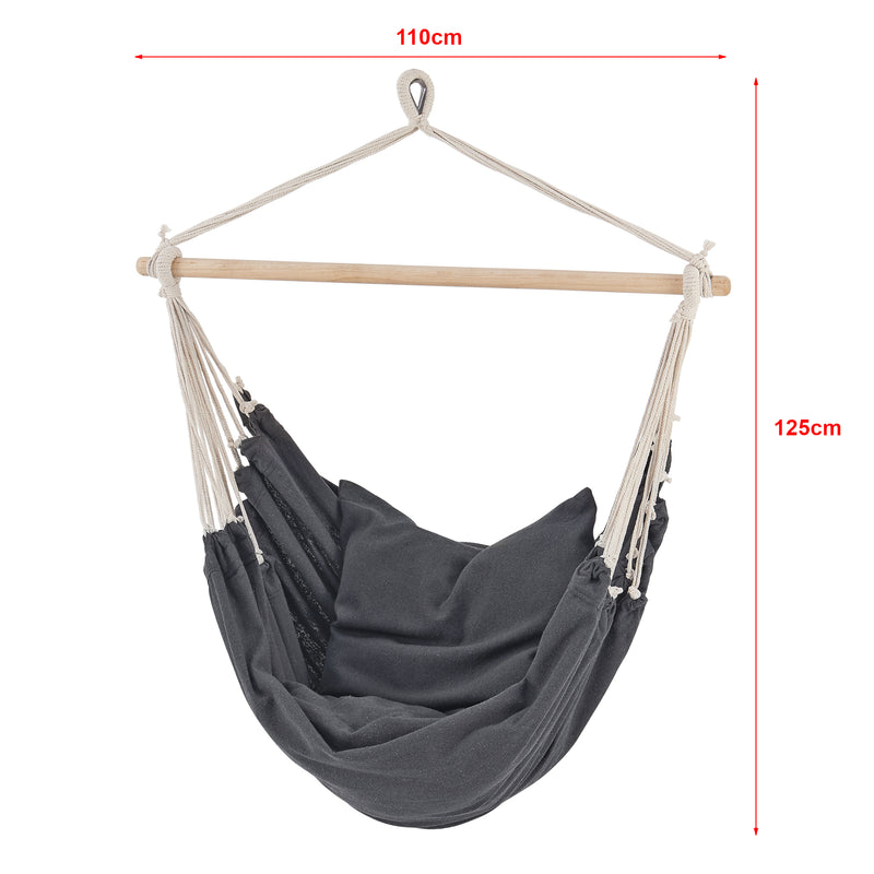 Måttskiss Hängstol Peralvillo 175x130 cm [en.casa] välj modell