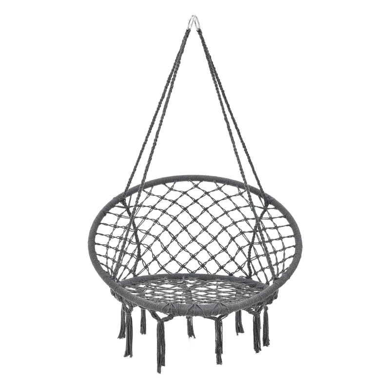 Måttskiss Hängstol Tampico med fransar 140 cm [en.casa] välj modell