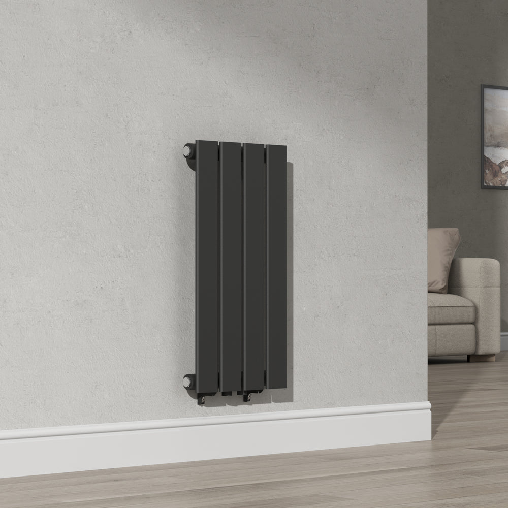 Designradiator Nore Svart 60x30cm Enkelskikt 249W [neu.haus]