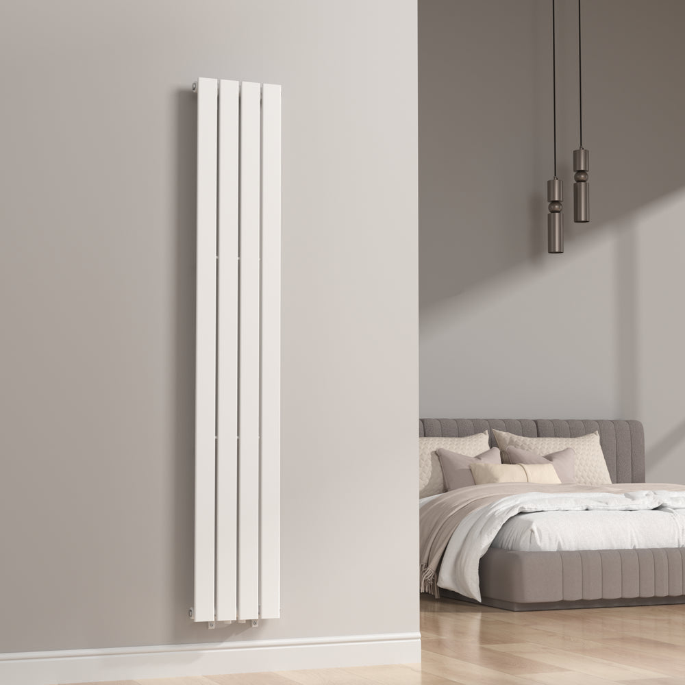 Designradiator Nore Vit 180x30cm Enkelrad 598W [neu.haus]