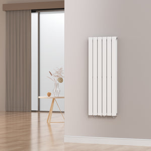 Designradiator Nore Vit 120x45cm Dubbellager 1140W [neu.haus]