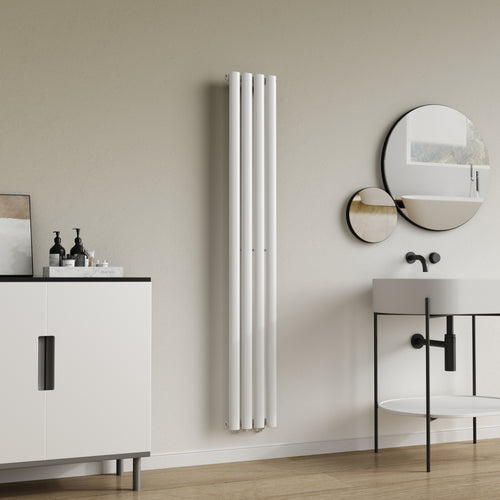 Design rörradiator Nore Vit 160x24cm Enkelrad 438W [neu.haus]