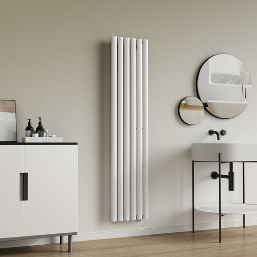 Design rörradiator Nore Vit 160x36cm Enkelrad 636W [neu.haus]