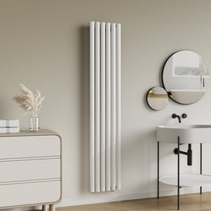 Design rörradiator Nore Vit 180x36cm Enkelrad 707W [neu.haus]
