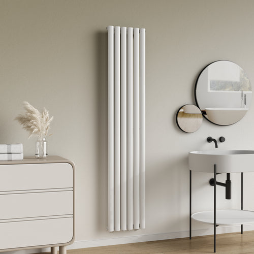 Design rörradiator Nore Vit 180x36cm Enkelrad 707W [neu.haus]