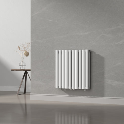 Design rörradiator Nore Vit 60x60cm Dubbellager 800W [neu.haus]