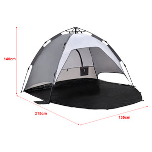 Strandskal Mullsjö Pop Up strandtält 215x135x140cm i olika färger[pro.tec]