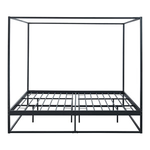 Himmelbädd Kristianstad med madrass svart i olika storlekar [en.casa]