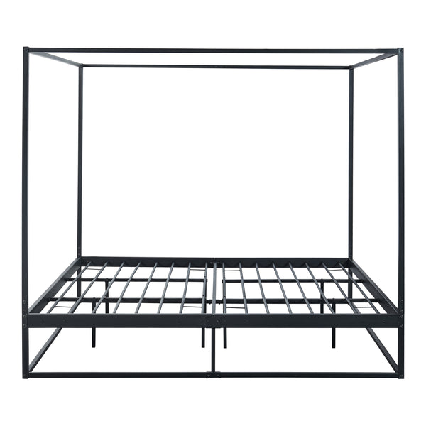 Himmelbädd Kristianstad med madrass svart i olika storlekar [en.casa]