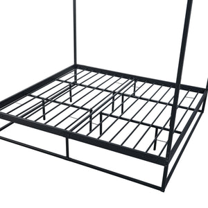 Himmelbädd Kristianstad med madrass svart i olika storlekar [en.casa]