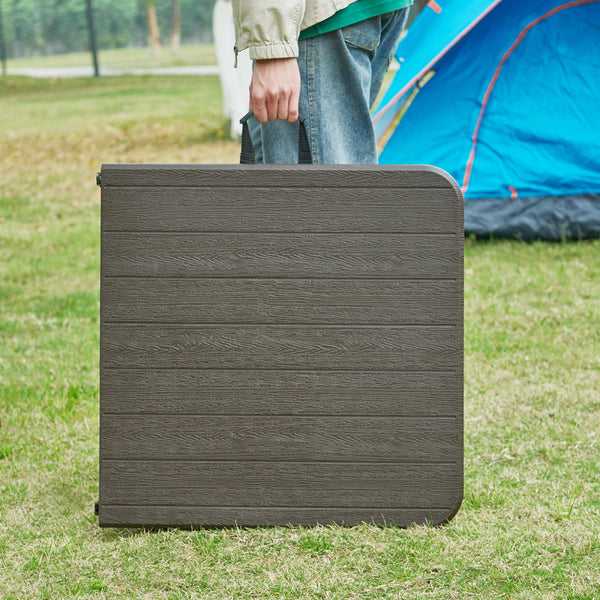 Hopfällbart campingbord Adelfia 120x60 cm [en.casa]