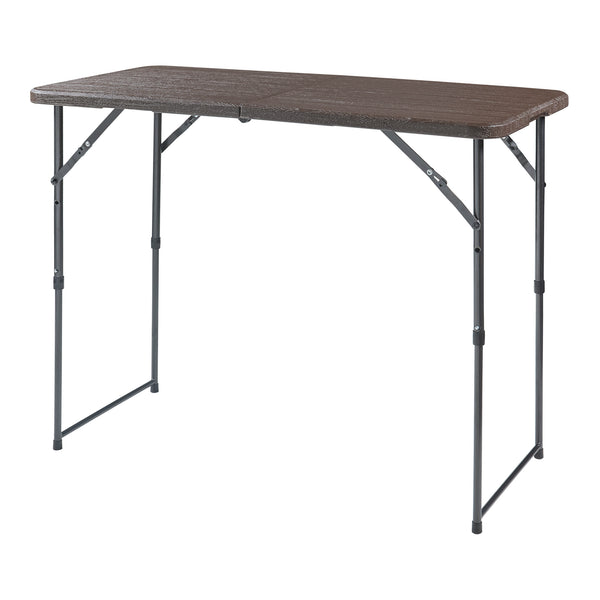Hopfällbart campingbord Adelfia 120x60 cm [en.casa]
