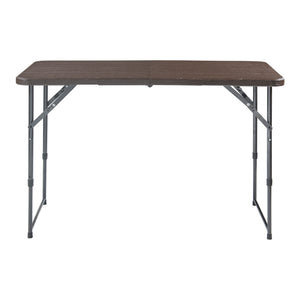 Hopfällbart campingbord Adelfia 120x60 cm [en.casa]