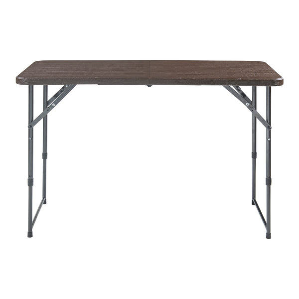 Hopfällbart campingbord Adelfia 120x60 cm [en.casa]