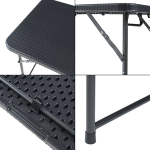 Hopfällbart campingbord Adelfia 120x60 cm [en.casa]