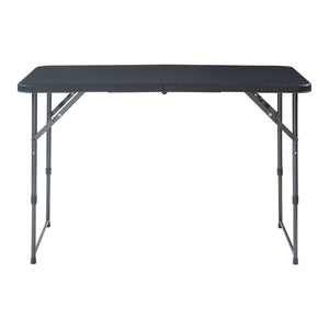 Hopfällbart campingbord Adelfia 120x60 cm [en.casa]