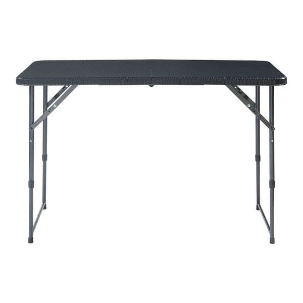 Hopfällbart campingbord Adelfia 120x60 cm [en.casa]