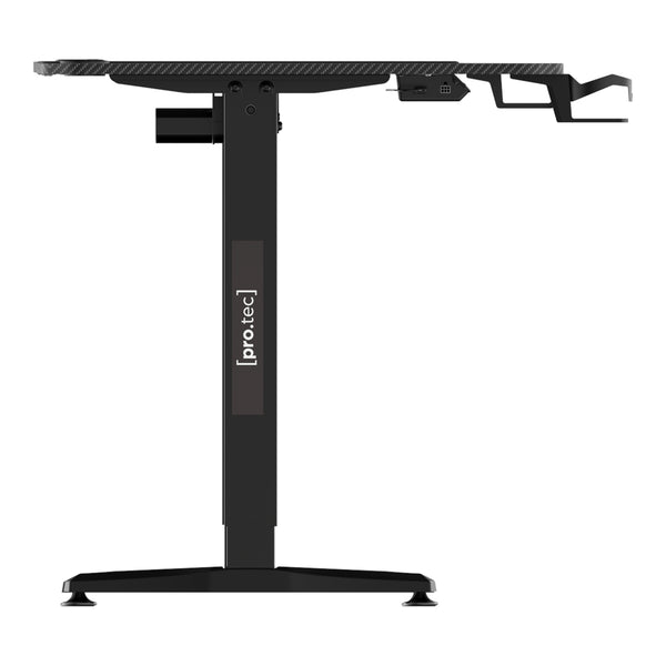 Höj och sänkbart skrivbord Oxnard sitt/stå L-format 160x60/75 cm [pro.tec] välj modell
