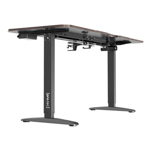 Höj och sänkbart skrivbord Oxnard sitt/stå L-format 160x60/75 cm [pro.tec] välj modell