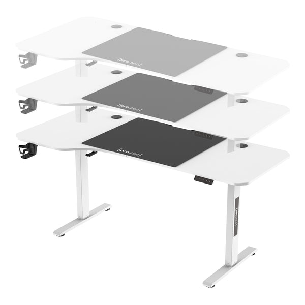 Höj och sänkbart skrivbord Stryn 72 - 117 cm [pro.tec] välj modell