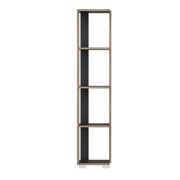Aalestrup bokhylla med 4 nivåer 153 x 34 x 26 cm i olika färger [en.casa]