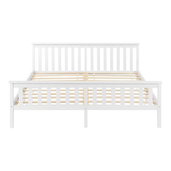 Träsäng Breda sängstomme furu [en.casa] välj modell