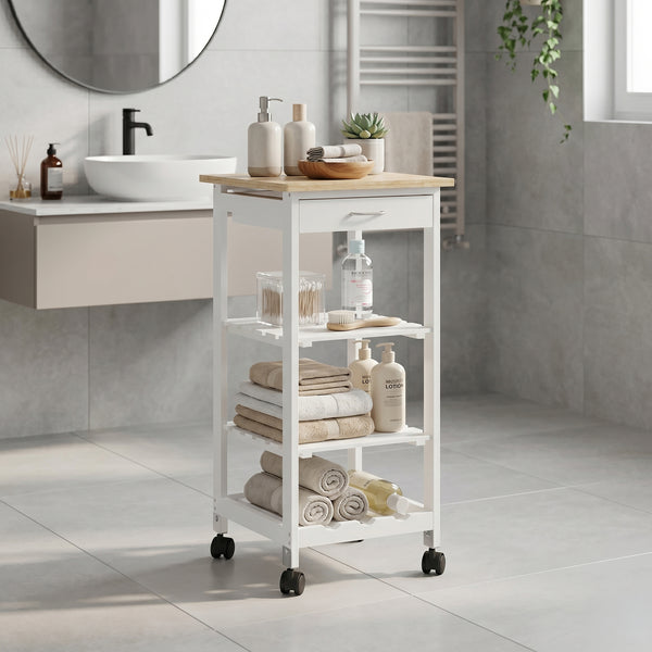 Serveringsvagn Biel 76x37x37 cm [en.casa]