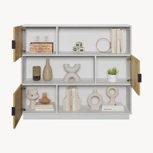 Bokhylla Verhundar 102x120x30 cm [en.casa]