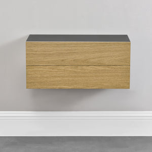 Vägghylla/Sängbord med låda set om 2 [en.casa] välj modell