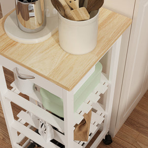 Serveringsvagn Biel 76x37x37 cm [en.casa]